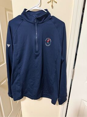 Levelwear Navy Quarter-Zip Pullover with Pinehurst U.S. Open Logo